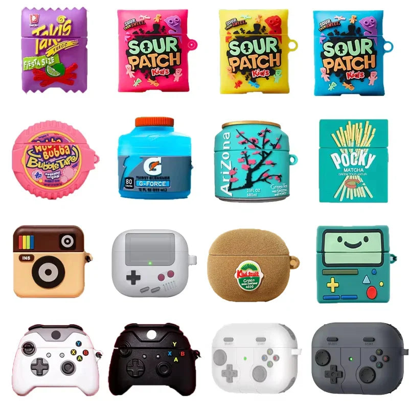 Cute Snack Earphone Covers